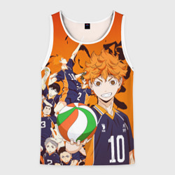 Мужская майка 3D Волебольная команда из аниме Haikyuu!!