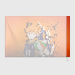 Флаг 3D Волебольная команда из аниме Haikyuu!! - фото 2