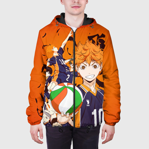 Мужская куртка 3D Волебольная команда из аниме Haikyuu!!, цвет 3D печать - фото 4