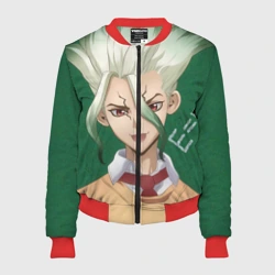 Женский бомбер 3D Доктор Стоун