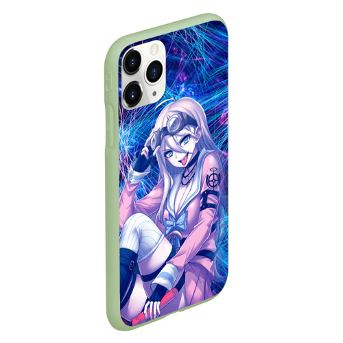 Чехол для iPhone 11 Pro матовый Danganronpa neon, цвет салатовый - фото 3