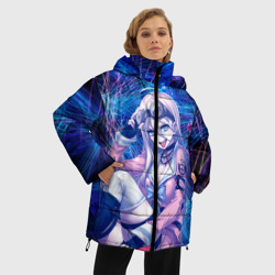 Женская зимняя куртка Oversize Danganronpa neon - фото 2