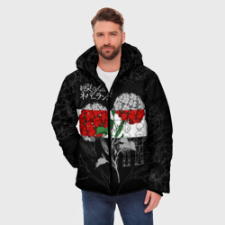 Мужская зимняя куртка 3D Обещанный Неверленд Цветы Вида - фото 2