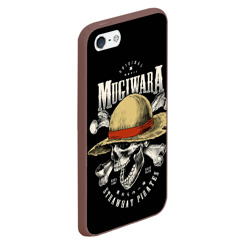 Чехол для iPhone 5/5S матовый Mugiwara One piece - фото 2