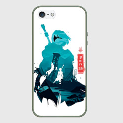 Чехол для iPhone 5/5S матовый Nier Automata 2B
