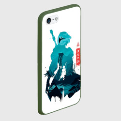 Чехол для iPhone 5/5S матовый Nier Automata 2B - фото 2