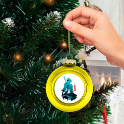 Ёлочный шар стеклянный/пластиковый Nier Automata 2B - фото 2