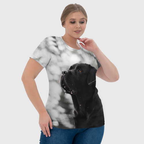 Женская футболка 3D с принтом Лабрадор Марк, фото #4