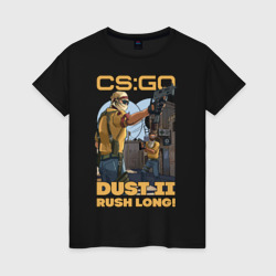 Женская футболка хлопок CS:GO Dust 2