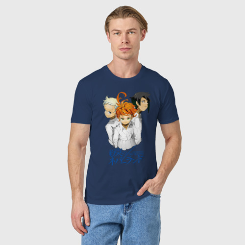 Мужская футболка хлопок Обещанный    Неверленд, цвет темно-синий - фото 3