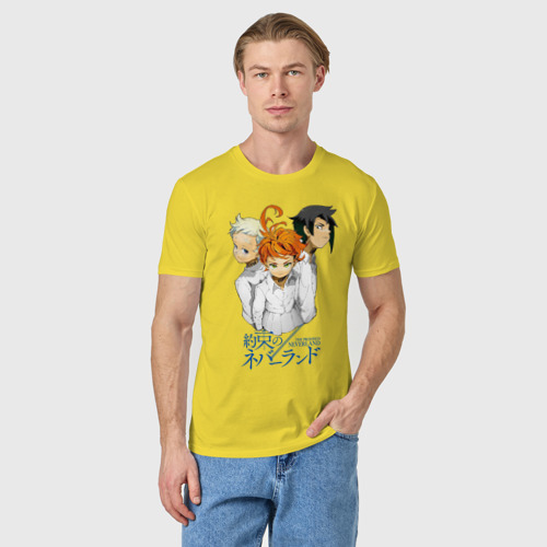 Мужская футболка хлопок Обещанный    Неверленд, цвет желтый - фото 3