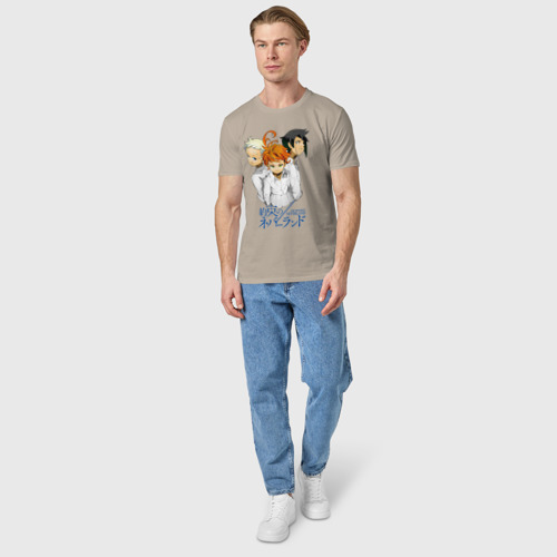 Мужская футболка хлопок Обещанный    Неверленд, цвет миндальный - фото 5