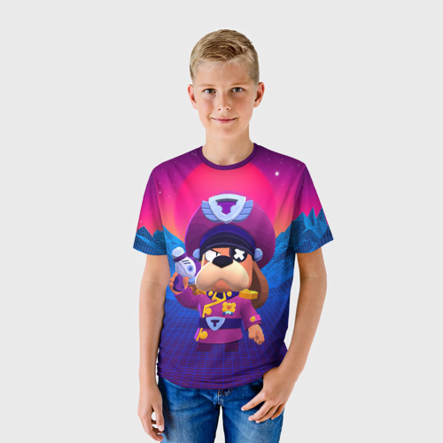 Детская футболка 3D с принтом Генерал Гавс brawl stars, фото на моделе #1