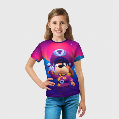 Детская футболка 3D с принтом Генерал Гавс brawl stars, вид сбоку #3
