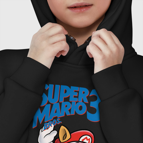 Детское худи Oversize хлопок Super Mario bros 3, цвет черный - фото 7