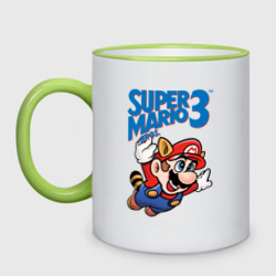 Кружка двухцветная Super Mario bros 3