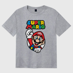Женская футболка хлопок Oversize NES - super Mario