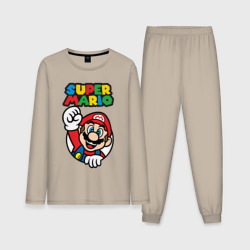 Мужская пижама с лонгсливом хлопок NES - super Mario