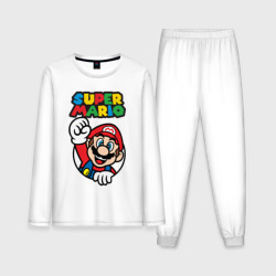 Мужская пижама с лонгсливом хлопок NES - super Mario