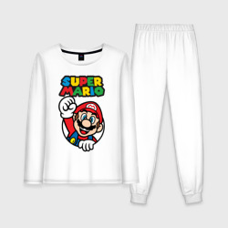 Женская пижама с лонгсливом хлопок NES - super Mario