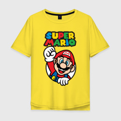 Мужская футболка хлопок Oversize NES - super Mario