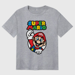 Женская футболка хлопок Oversize NES - super Mario