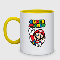 Кружка двухцветная NES - super Mario