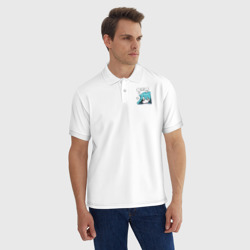 Мужское поло хлопок Грусть - фото 2