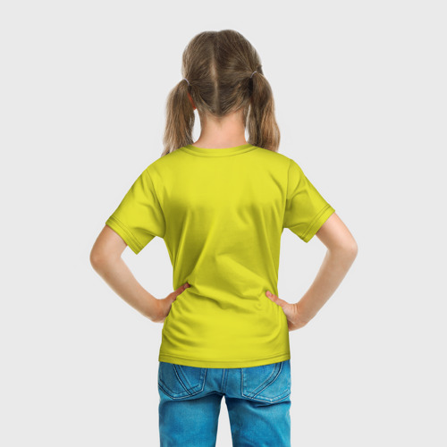 Детская футболка 3D с принтом Резидент ивел деревня, вид сзади #2