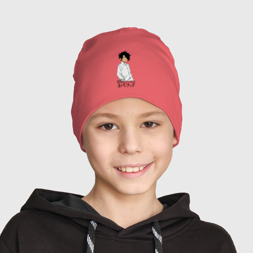 Детская шапка демисезонная Обещанный Неверленд, цвет коралловый - фото 3
