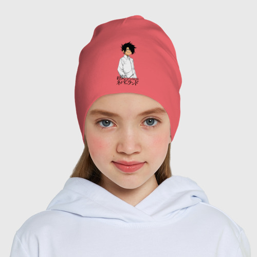 Детская шапка демисезонная Обещанный Неверленд, цвет коралловый - фото 5