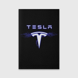 Обложка для паспорта матовая кожа Tesla