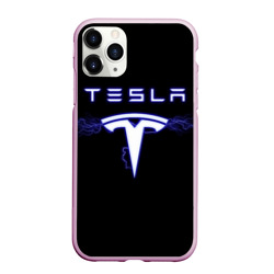 Чехол для iPhone 11 Pro Max матовый Tesla