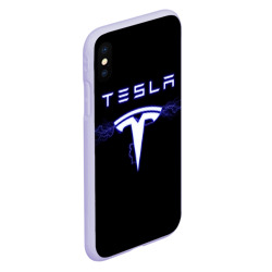 Чехол для iPhone XS Max матовый Tesla - фото 2