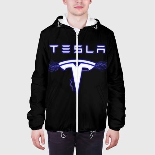 Мужская куртка 3D Tesla, цвет 3D печать - фото 4