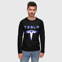 Мужской лонгслив 3D Tesla - фото 2