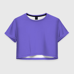 Женская футболка Crop-top 3D Аспидно-синий