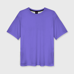 Женская футболка oversize 3D Аспидно-синий