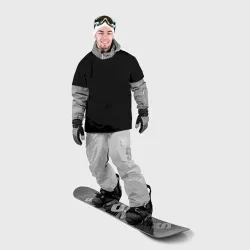 Накидка на куртку 3D Просто черный цвет