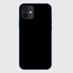Просто черный цвет – Чехол для iPhone 12 Mini с принтом купить