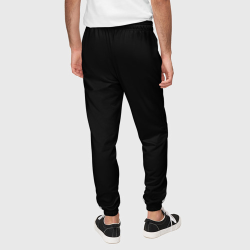 Мужские брюки 3D Просто черный цвет, цвет 3D печать - фото 5