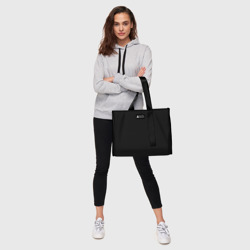 Сумка-шоппер 3D Просто черный цвет - фото 2