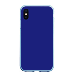 Чехол для iPhone XS Max матовый Синий