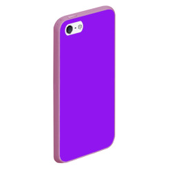 Чехол для iPhone 5/5S матовый Фиолетовый - фото 2