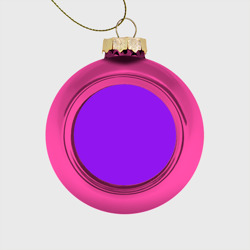 Стеклянный ёлочный шар Фиолетовый