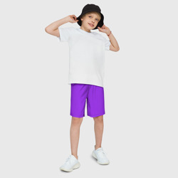 Детские спортивные шорты 3D Фиолетовый - фото 2
