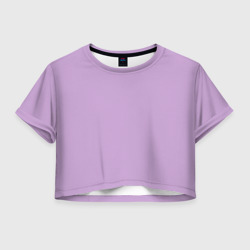 Женская футболка Crop-top 3D Глициниевый цвет без рисунка