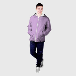 Мужская куртка 3D Глициниевый цвет без рисунка - фото 2