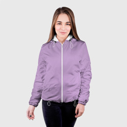 Женская куртка 3D Глициниевый цвет без рисунка - фото 2