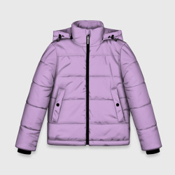 Зимняя куртка для мальчиков 3D Глициниевый цвет без рисунка